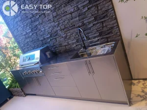 Modular Stainless Steel Outdoor Kitchen Set Ss Door BBQ Island Kitchen Cabinet