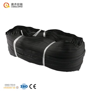 CHENQI Black Nylon Coil Zipper