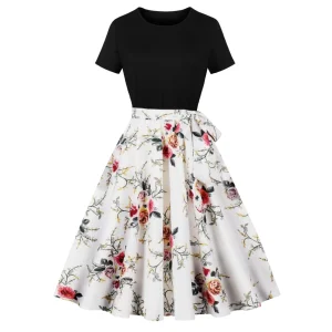 Vestido retro vintage para mujer