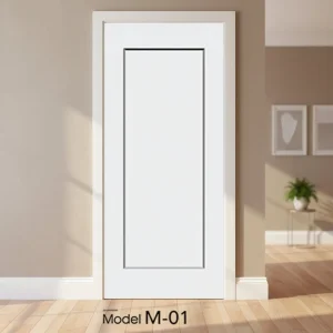 2133*914*35mm MDF Molded Interior Finished Wooden School White Primer Smooth Shaker Molded Flat Flush Price Primed Door Panels