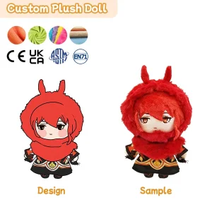 Wholesale and Custom 3D Printed Cute Plush Dolls