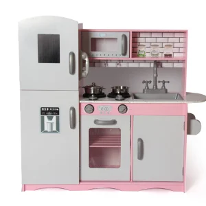 Modern Custom Princess Pretend Play Children Big Size Wooden Kitchen Toys Set for Kids Girls Boys