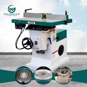High Speed Trimming and Chamfering Machine 45 Degree Woodworking Slotting Sliding Table Spindle Moulder Vertical Milling Router