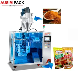 New Fast Delivery Automatic Electric Mini Doypack Machine With Wrapping &amp; Sealing For Food Powder Film Pouch Packaging
