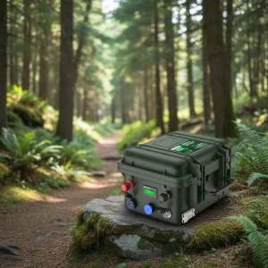 CERRNSS 12v 100ah 200AH Waterproof Suitcase Battery 1200w Rechargeable Outdoor Camping Portable Power Station with Solar