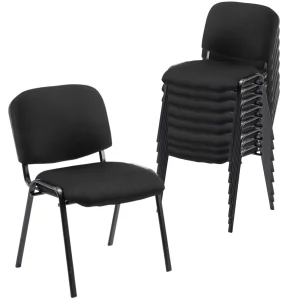 Factory Direct Sale Stackable Chair Fabric Metal Frame