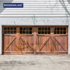 Wood Grain Aluminum Sectional Garage Door