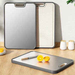 Popular Food Grade Stainless Steel Plastic Cutting Board PP304 Wheat Straw Style Best-Selling Chopping Blocks