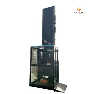 Hydraulic Small Residential Apartment Elevator 2-5 Floors Shaftless Passenger Lift with CE