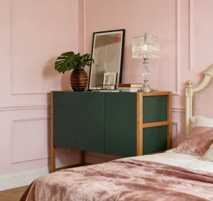 Eco-Friendly Solid Wood Storage Sideboard