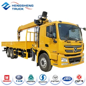 6X4 Truck-Mounted Articulated Crane/Crane Dump Truck/Hydraulic Lift Crane Truck