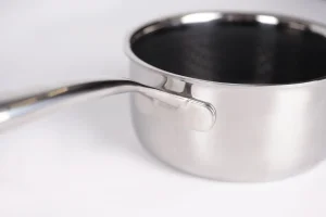 وعاء حليب غير لاصق من الفولاذ المقاوم للصدأ ثلاثي الطبقات بتصميم خلية النحل
