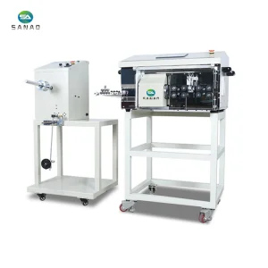 Fully Automatic Multi Layers Coaxial Cable Cutting Stripping Machine Wire Peeling Cutter