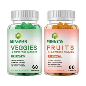 MY Factory Private Label Fruit and Vegetable Multivitamins-Supplement Super Green Vitamin Gummies for Immune Support