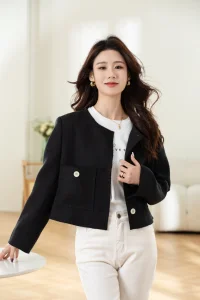 Women's Classic Padded Shoulder Blazer