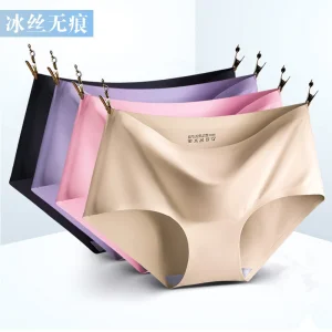 Seamless Ice Silk Women's Underwear
