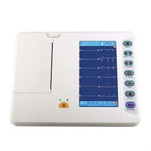 Máquina portátil de ECG aprobada por la CE 6 Canales 12 Precio de máquinas EKG