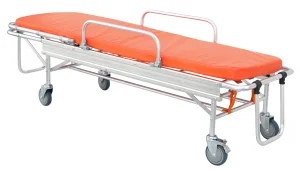 Olding Medical Aluminum Hospital Self-Loading Alloy Emergency Trolley with Scoop Stretcher Ambulance Stretcher Bed