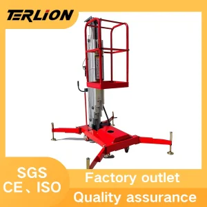 Single Mast Platform Vertical Lift for Outdoor Work