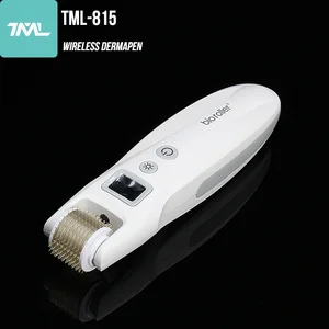 Micro Needle Derma Roller G5 EMS and LED 5 Speeds Microneedling Roller 2 Color Light for Skin Care