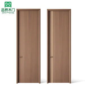 Factory Customization PVC Wooden Door Waterproof Soundproof House Doors Interior Room Doors For A House Slab