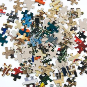 Sustainable Custom Varnished Pet+Eco-Friendly Paper Cardboard DIY Jigsaw Puzzle Toy Educational Game for Adults