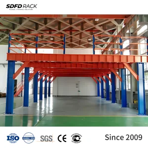Customized Steel Mezzanine Floor with Safety Railing