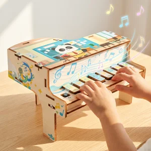 Provide Stem Curriculum Starter Kit Wooden Electronic Piano Children Stem Educational Robot Diy Kit For Kids