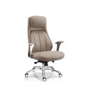 Luxury Commercial Executive Furniture High Back Manager Leather Swivel Ergonomic Computer Office Chair with Wheels