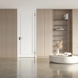 China Waterproof Melamine Interior Door Moisture Proof WPC Bathroom House Door for Indoor Use Manufacturers