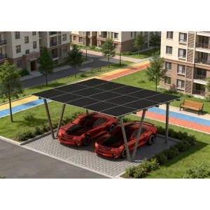 Solar Panel Mounting System Multiple Parking Spaces Structure Solar Carport Mount
