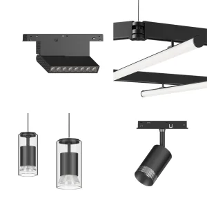 Adjustable Rail Led Track Lighting System Dc48V Dimmable Showroom Magnetic Spot Light Cylinder Down Light Adjust for Hotel