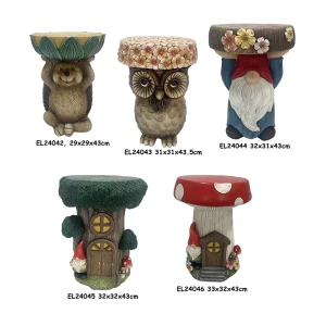 Wholesale Handcrafted Fiber Clay Animal Stools