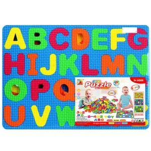 EVA Foam Number Alphabet Puzzle Mat Play Game Toy for Geometry Learning