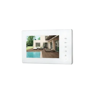 2 Wires 7 Inch Screen Indoor Monitor with Physical Button Easy Installation Doorbell 2-Way Intercom Video Door Phone
