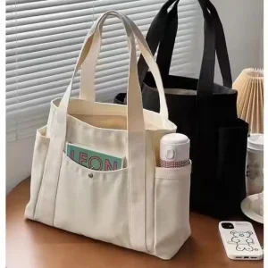 Eco-Friendly Canvas Cotton Tote Bag Customized Logo Shopping Bag