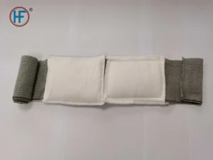 ضمادة ضغط طبية مع وسادة توقف النزيف ضمادة طوارئ 4inch