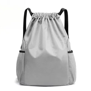 Eco-Friendly RPET Nylon Oxford Ripstop Fabric Drawstring Backpack