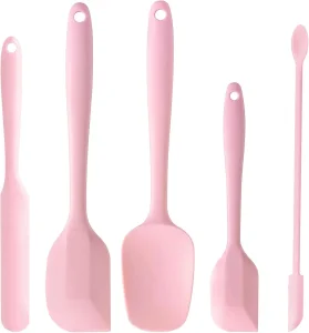 5-Piece Baking Set Heat Resistant Silicone Rubber Scraper Spatulas Cream Spatula Kitchen Utensils