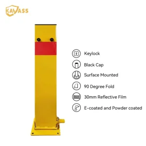 Custom KAVASS Fold-Down Square Bollard