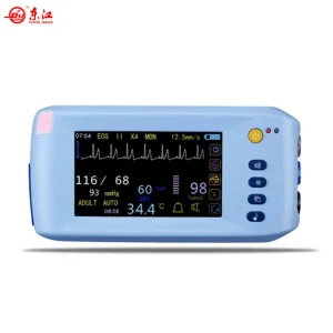 Portable ECG, NIBP, SpO2, Pr, Temp., Hr Touch Screen Handheld Patient Monitor