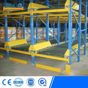 Proveedor chino estantería de flujo de palets para sala fría industrial para productos químicos