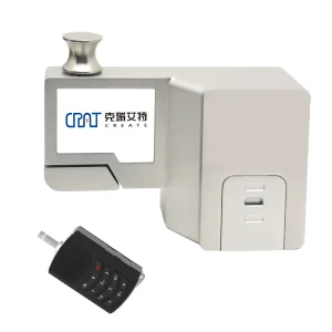 Cabinet Smart Lock Stainless Steel Finger Reader Key Top Security Vault Double-Door Lock Cabinet Lock
