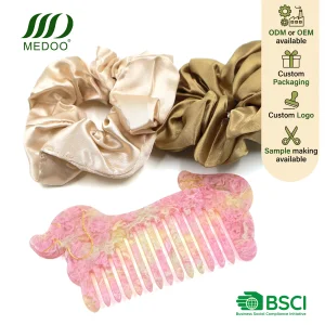 Wholesale Eco Friendly Cute Pink Puppy Shape Acetate Wide Tooth Detangling Hair Comb European American Style Custom Logo OEM ODM