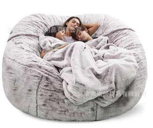 2025 Indoor Foldable Large Sofa Quilted Pillow Cover for Bean Bag