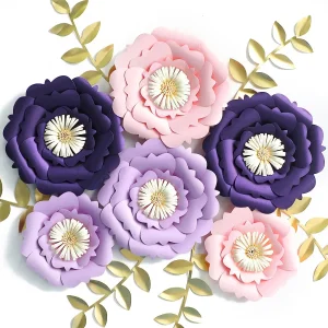 Large 3D Paper Flowers