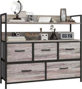 Contemporary Steel Frame Drawer Chest