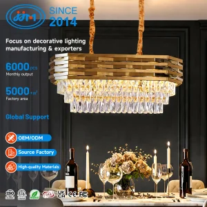 American Light Luxury LED Chandelier