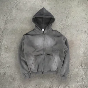 Custom Logo Embroidered Cotton Oversized Hoodie