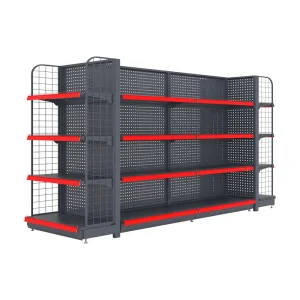 Heavy-Duty Metal Wood Display Shelf